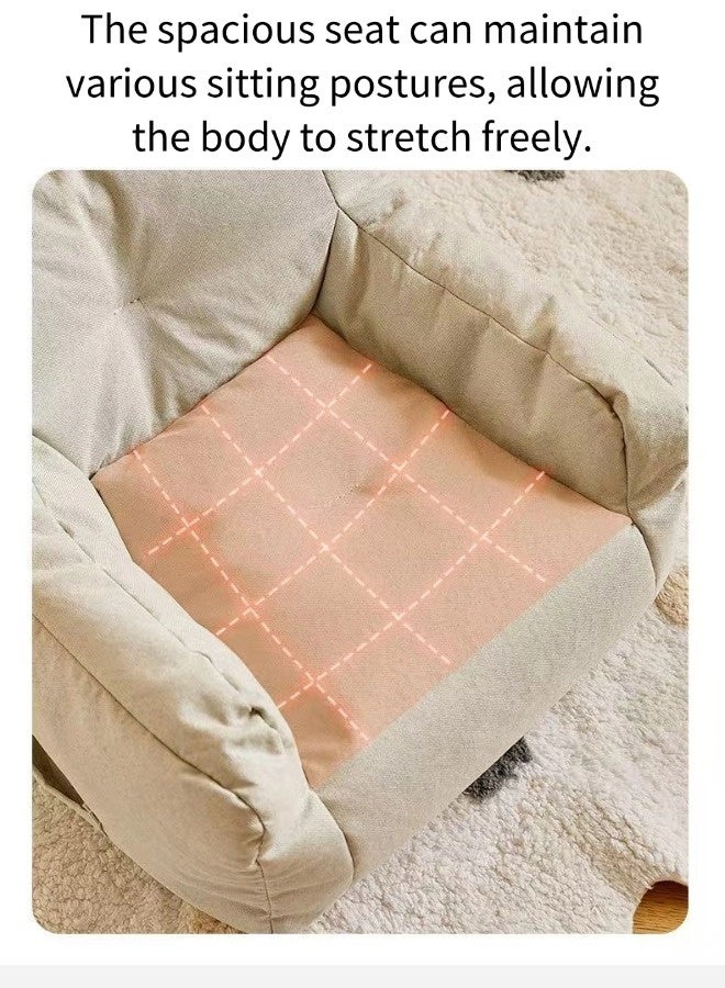 فيكسبلورن أرائك أطفال لطيفة ورائعة، أرائك أطفال مع أكياس تخزين، أرائك فردية لطيفة مناسبة للأطفال الصغار، أرائك أطفال صغيرة، أرائك بوف، مناسبة للأولاد والبنات للقراءة واللعب والاسترخاء، مناسبة لغرف المعيشة وغرف الأطفال وغرف الحضانة. - Image 5